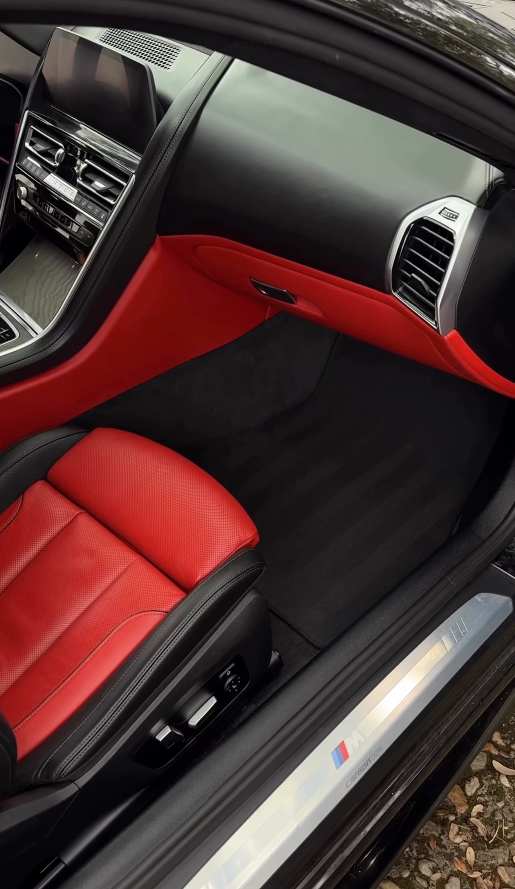 Lato passeggero BMW dopo la pulizia
