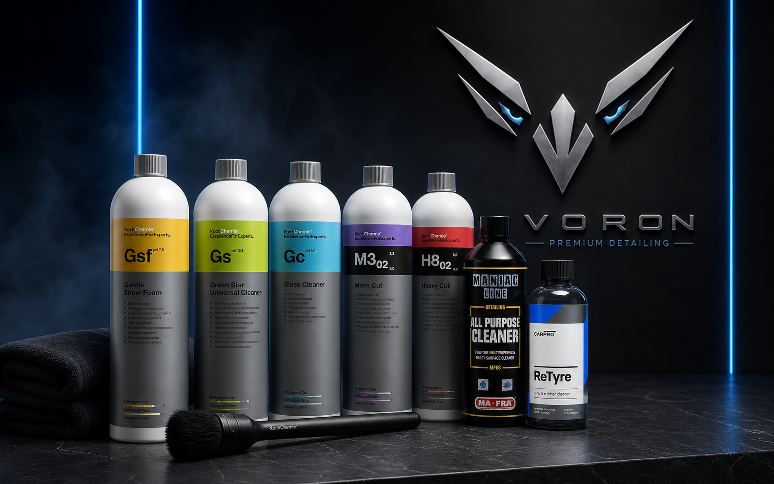 Prodotti professionali Koch-Chemie, Maniac Line e CARPRO nello studio VORON